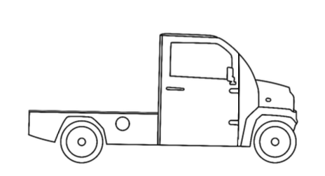 Vecturo Elektrokleintransporter mit Flatbed-Aufbau - flache Ladefläche ohne Seitenwände